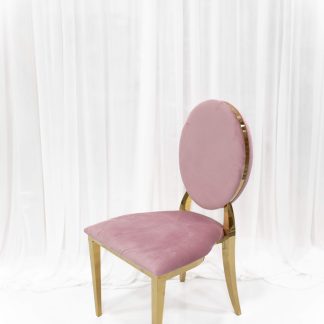 Dusty pink chairs