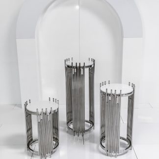 Silver Stands set of 3